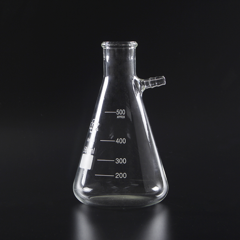 Lab clear Filtering Flask with side tubulature